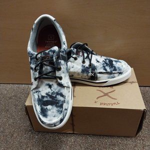 Twisted X Women's Kicks Black & White Tye Dye Shoes